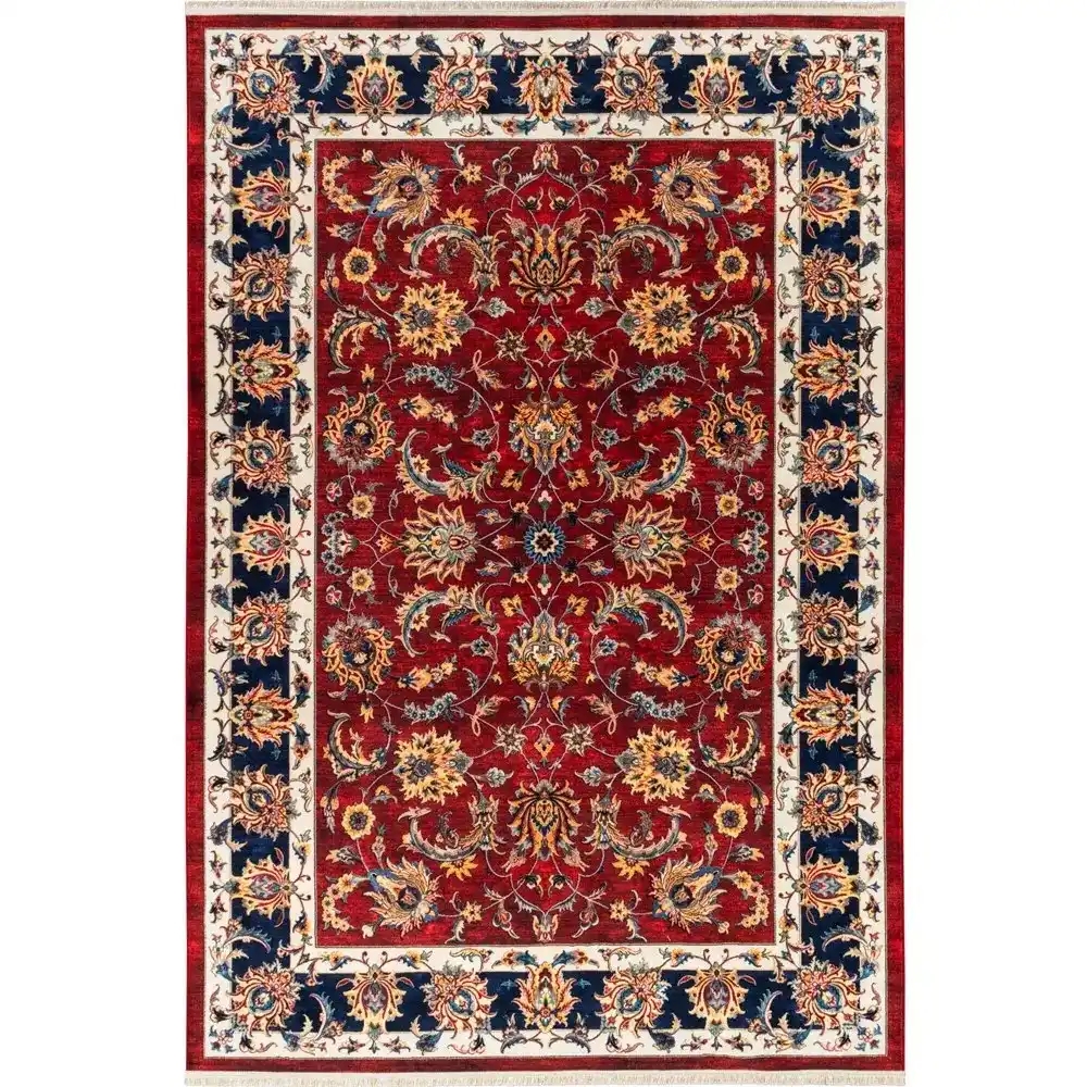 فرش ماشینی سنتی طرح 25cs0370 لاکی 1000 شانه